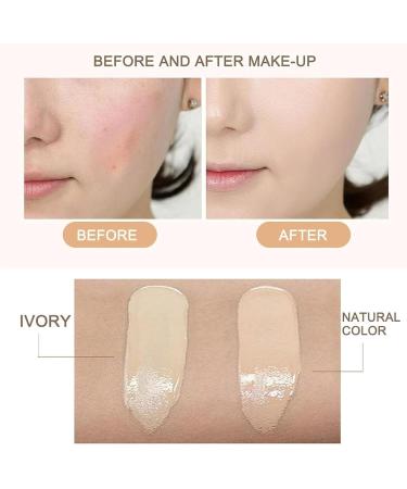 Consecutive Beauty Cream 2024 New Air Cushion CC Cream Foundation BB Cream Face Make Up Long-Lasting Matte Waterproof Moisturizing Concealer Beauty (Natural+Natural) - Buy Online on GoSupps.com