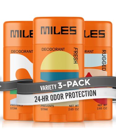 Miles Kids Deodorant for Boys and Girls - Aluminum Free Deodorant for Kids and Teens Natural Hypoallergenic Made in USA (Variety Pack 3-Pack) Variety Pack 2.65 Ounce (Pack of 3) - Buy Online on GoSupps.com