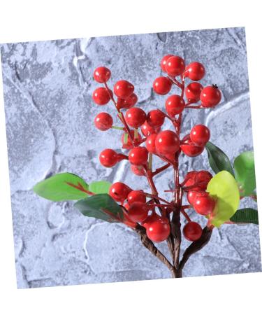ABOOFAN 3pcs Coffee Shop Decor Artificial Berries Office Decoration Lifelike Berries Realistic Looking Berries Floral Decor Artificial Branches Fake Decorative Fruit Simulation Berries Red - Buy Online on GoSupps.com