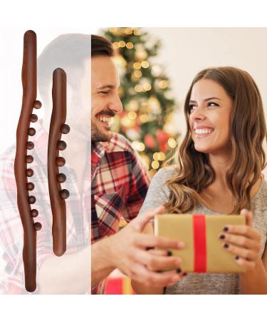 2 x Lymphatic Drainage Massager & Wood Therapy Tools - Cellulite Remover & Pain Relief for Body Shaping - Buy Online on GoSupps.com