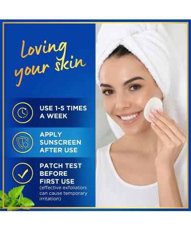 20% Glycolic Acid Pads for Skin Resurfacing - Exfoliating Face Peel for Acne - 60 Pre-Soaked Cleansing Toner Wipes - Buy Online on GoSupps.com