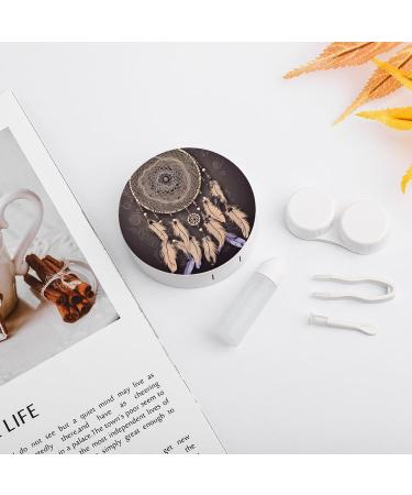 Dream Catcher Print Contact Lens Case - Stylish & Secure Lens Care Box for Travel - Buy Online on GoSupps.com