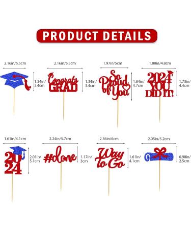 4XD-grad cupcake topper red - Buy Online on GoSupps.com