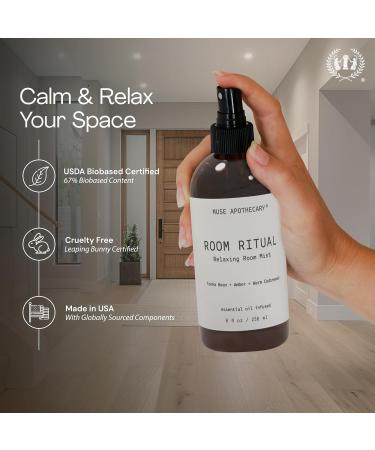 Muse Apothecary Room Ritual - Aromatic and Relaxing Room Mist 4 oz Infused with Natural Essential Oils - Aloe + Eucalyptus + Lavender Aloe + Eucalyptus + Lavender 4 Fl Oz (Pack of 1) - Buy Online on GoSupps.com