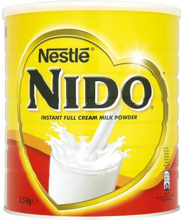 Nestle Nido Instant Full Cream Milk Powder For Coffee And Tea Beverages No Added Preservatives or Colours Dry Whole Milk With Vitamins And Minerals - Multiple Packs 2.5KG tin (PACK OF 2) - Buy Online on GoSupps.com