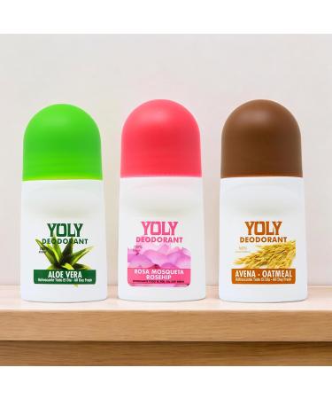 Yoly Aloe Vera Deodorant - Antiperspirant with All Day Odor Protection (2.53 Fl Oz) - International Shipping Available - Buy Online on GoSupps.com