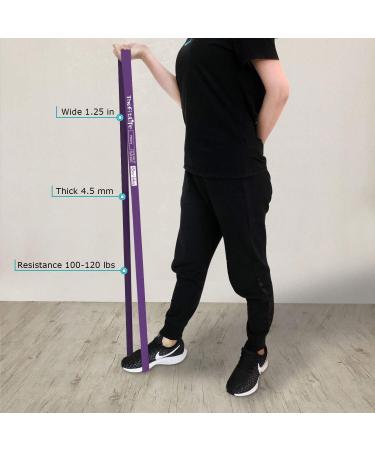TheFitLife Resistance Pull Up Bands - Long Workout Loop Bands for Powerlifting & Fitness Training - Purple - Buy Online on GoSupps.com