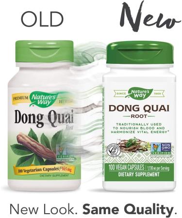 Nature's Way Dong Quai Root 565mg 100 Capsules - Pack of 2 | Herbal Supplement - Buy Online on GoSupps.com