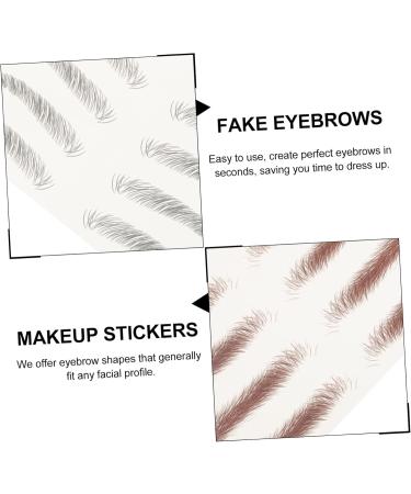 BIUDECO 8pcs Imitation Eco Eyebrow Sticker Water Transfer Eyebrow Sticker Hair-like Eyebrows Stickers Makeup Stickers Beauty Eyebrows Stickers False Eyebrows Cosmetics Imitation Eyebrow - Buy Online on GoSupps.com