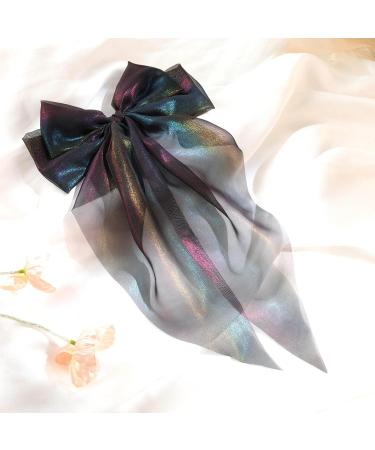 Hair Bows for Women Girls Barrette Hair Clip Long Ribbon Bows French Style Hair Accessories - Buy Online on GoSupps.com