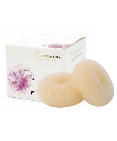 Clothoty 2 Extra Big Hair Bun Donut Maker - Ring Style Dutt & Needle Hair Donut Rolls for Thick Long Hair - Ideal Hair Bun Shaper (4.3 in Blonde) - Buy Online on GoSupps.com