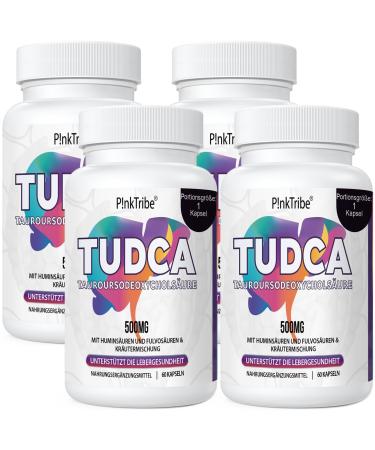 TUDCA 500mg Tauroursodeoxycholic Acid with Humic and Fulvic Acids Beet Root and More Tudca Bile Salt Supplement 240 Capsules