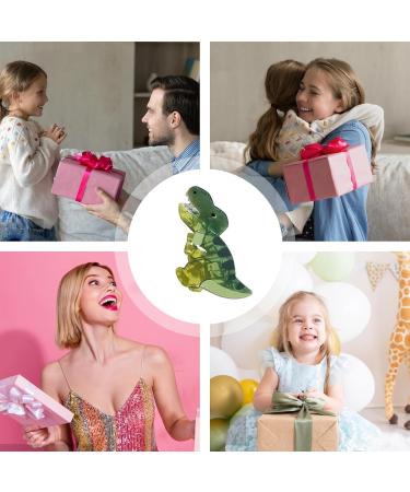 Animal Hair Clips | Cute Novelty Dinosaur Barrettes | Acrylic Novelty Stylish Trendy Hair Claw For Everyday Use Little Girls Tyrannosaurus Rex - Buy Online on GoSupps.com