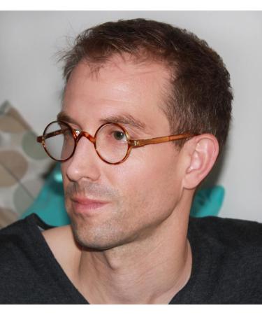 BLUESS Vintage Round Reading Glasses - Stylish Black Readers (1.50x Magnification) - International Shipping Available - Buy Online on GoSupps.com