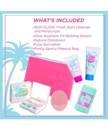 Petite 'N Pretty Sporty Set for Kids Teens & Tweens | Complete Skin Care Kit with Cleanser Moisturizer Oil Blotting Sheets & Natural Deodorant - Travel Essentials for Fresh Glowing Skin - Buy Online on GoSupps.com