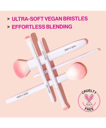 Shop Wet n Wild Angled Brush Set - Foundation & Liner Makeup Brushes (Pack of 2) | Ultra-Thin Precision & Ergonomic Handle - Buy Online on GoSupps.com