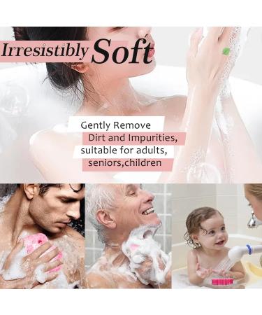 SmilePowo Double-Sided Bath Sponges - Personalized Frog Design Gentle Exfoliating Loofah Body Scrubber for All Ages 2 Pack Colorful Gift - Buy Online on GoSupps.com