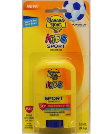 Banana Boat SPF 50+ Kids Sport Stick 0.5oz (14ml) - 3 Pack - Buy Online on GoSupps.com