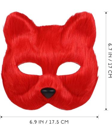 Buy Abaodam 5pcs Plush Fox Mask - Perfect for Halloween Cosplay & Parties | International Shipping Available - Buy Online on GoSupps.com