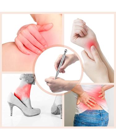 Stainless Steel Deep Tissue Gua Sha Massage Tool for Full Body Relaxation - Acupuncture Pen Scraping Tool - Self-Massage Acupressure Bar (F Shape) - Buy Online on GoSupps.com
