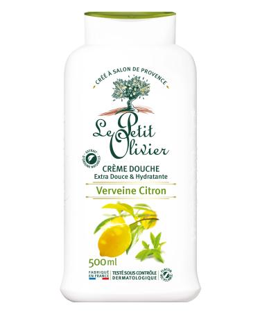 LE PETIT OLIVIER - Extra Soft & Moisturizing Shower Cream - Verbena Lemon Fragrance - PH Neutral For Skin - No Soap, No Dye -