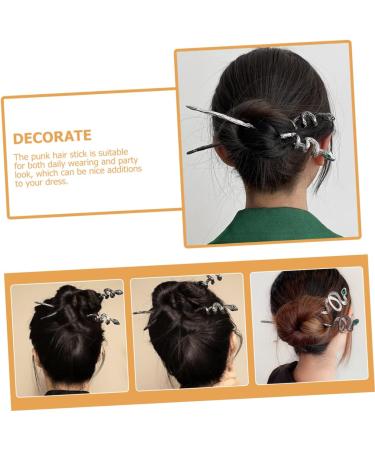 Mikinona Snake Hairpin Chopsticks for Hair Women Hair Accessories Hair Styling Accessories Chinese Hair Accessories Snake Hair Stick Hair Chopstick Hair Bun Stick Hair Stick for Women - Buy Online on GoSupps.com