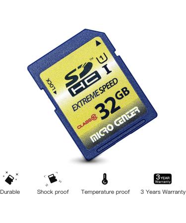 32GB Class 10 SDHC Flash Memory Card - Full Size UHS-I U1 Trail Camera Memory Card - Buy Online on GoSupps.com
