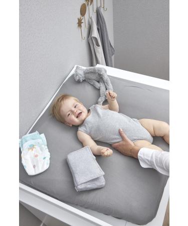 Meyco Baby Changing Mat Cover - Uni Grey 85x75cm | High-Quality Baby Gear | International Shipping Available - Buy Online on GoSupps.com