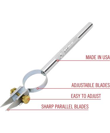 Excel Blades 30608 Dual Strip Cutter - Adjustable Width Twin Blade Knife for Paper, Clay & More - Buy Online on GoSupps.com