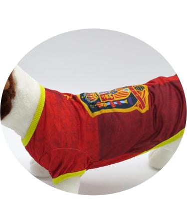 CYP Brands Spanish National Team Dog T-Shirt - Size S Red - Perfect for Small Dogs - Buy Online on GoSupps.com