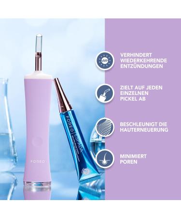 Foreo Espada 2 Plus - Targeted LED Skin Care Device for Impurities - FDA-Cleared Medical Silicone - Lavender - Scar & Stain Treatment - Buy Online on GoSupps.com