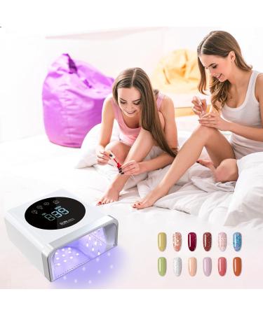 NAILGIRLS UV Led Nail Lamp Rechargeable Cordless 150W Nail Dryers for Gel and Regular Polish Nail Polish Curing Gel Led Dryer with 4 Timer Setting Automatic Sensor Home Salon Use - Buy Online on GoSupps.com