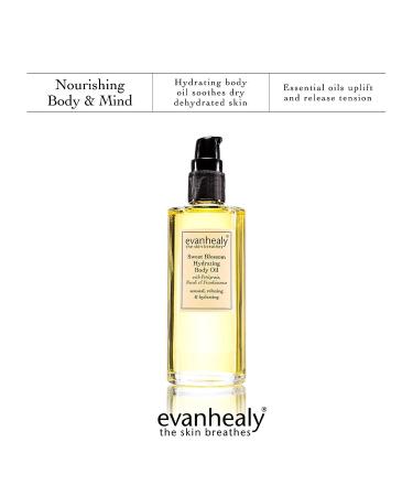 evanhealy Sweet Blossom Hydrating Body Oil | Organic Jojoba, Sesame, Sunflower Blend | Moisturizer, Massage & Facial Cleanser - Buy Online on GoSupps.com