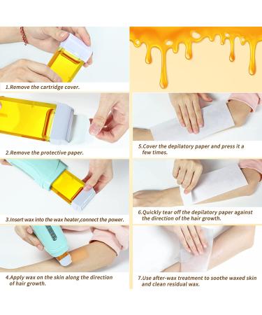 Honey Roll On Waxing Kit - Beth Lee Hair Removal Wax Warmer - 2 Honey Wax Cartridges - For Legs, Arms, and Underarms - Buy Online on GoSupps.com