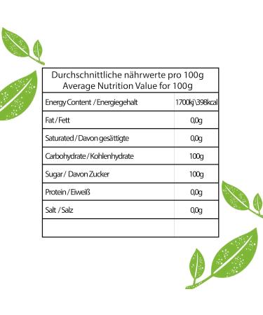 Fructose Sugar (2x1000g) | Natural Sugar Substitute | Sugar-Free Sweets | Ideal for Baking Tea & Jams | Buy Online - International Shipping - Buy Online on GoSupps.com