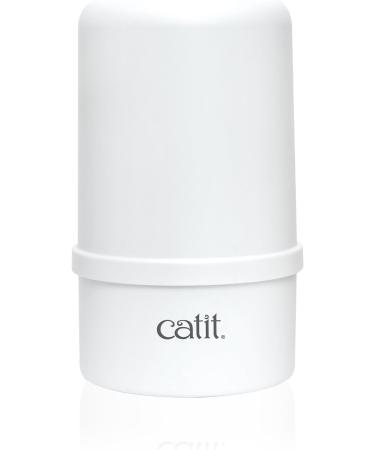 Catit Grooming Kit for Shorthaired Cats | 5-Piece Canister Set with Rubber Palm Brush, Nylon & Metal Slicker Brushes, Fine Comb, Curved Nail Clippers | White, Black, Grey | Short Hair - Buy Online on GoSupps.com