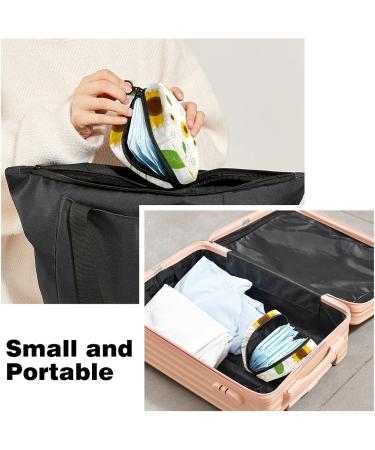 Sunflower Stripe Menstrual Pad Storage Bag - Portable Sanitary Napkin Pouch for Women - Color 8 - Buy Online on GoSupps.com