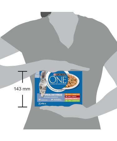 PURINA ONE Sterilized Cat Tapered in Sauce Assorted Flavors Chicken Beef Salmon and Turkey Meal Bags for Adult Cats 8 x 85g | - Buy Online on GoSupps.com