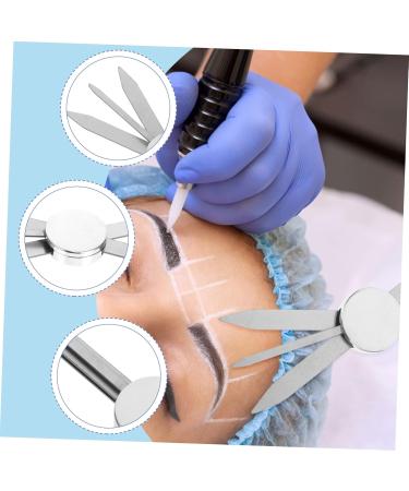 Ipetboom 8 Pcs Balance Ruler Eyebrow Makeup Template Eyebrow Microblading Ruler Positioning Ruler Girl mediumx8pcs Silverx8pcs - Buy Online on GoSupps.com