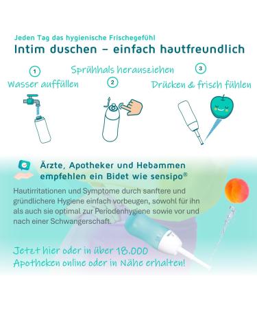 Sensipo Po Shower & Intimate Care - Optimal Hygiene for Puerperium Motherhood Travel | International Shipping Available - Buy Online on GoSupps.com
