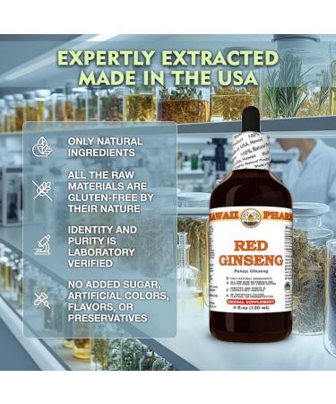 Ginseng (Panax Ginseng) Dry Root Tincture, Made in Hawaii, Organic Raw Materials, All Natural, Vegan, Pure Liquid Extract - 2 fl.oz 2 Fl Oz (Pack of 1) - Buy Online on GoSupps.com