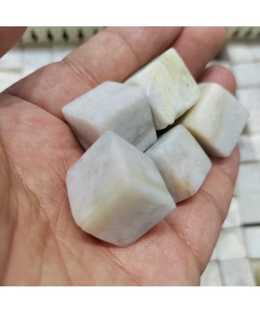 Crystal 6pcs Mini Natural Square Tumbled Stone Rose Quartz Cube Clear Crystal Reiki Aquarium Decoration Collection 20mm ningxiao - Buy Online on GoSupps.com