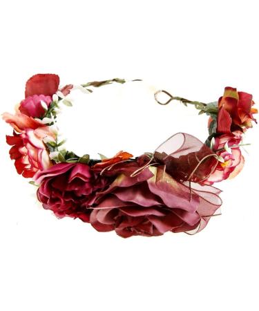 Ever Fairy Flower Crown - Natural Bridal Head Jewelry Rustic Hair Wreath & Greek Halo Headdress for Women | Perfect for Weddings & Bridal Parties - Buy Online on GoSupps.com