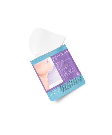 Talica organic enzyme mask Anti -Age Neck - anti -aging neck mask - moisturizing tidal mask with biocellulose - like a second skin peel -off mask