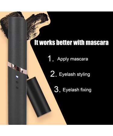 Heated Eyelash Curler Electric Eyelash Curler Long Lasting Heated Curler Black USB Charge Eyelash Perming Tool - Buy Online on GoSupps.com