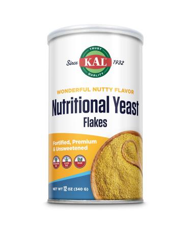 KAL Nutritional Yeast Flakes Unsweetened 12 oz (340 g)