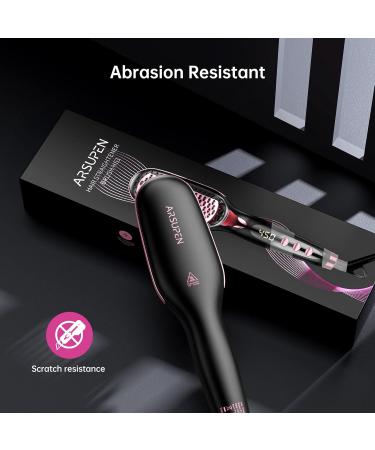 Hair Straightener Brush for Women - Anti-Scald Auto Temperature Lock & Auto-Off | MCH Ceramic Heating - International Shipping Available - Buy Online on GoSupps.com