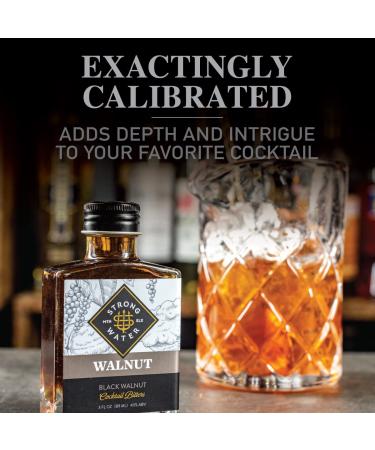Strongwater Black Walnut Bitters - Rich Nutty Flavor for Cocktails (40 Servings) - Buy Online on GoSupps.com