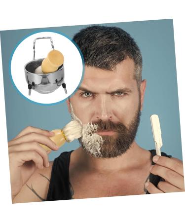 Ipetboom Shaving Brush Set | Soft Hair Safety Beard Brush Storage Rack & Stainless Steel Shaving Kit for Men - International Shipping Available - Buy Online on GoSupps.com