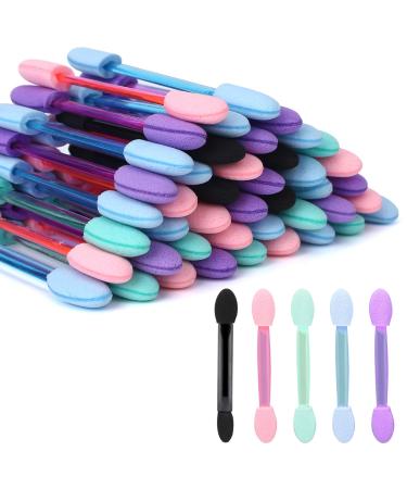 50pcs Double Sided Disposable Eye Shadow Applicator Eye Shadow Sponge Brush Makeup Tools Double Sided Eye Shadow Brush for Women and Girls to Apply Eye Shadow(Multi-Colored) - Buy Online on GoSupps.com